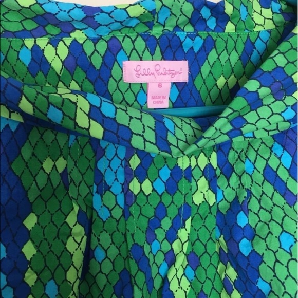 Lilly Pulitzer Reptile Skin Dress - Picture 3 of 8